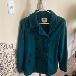Old Navy Women's Teal Peacoat